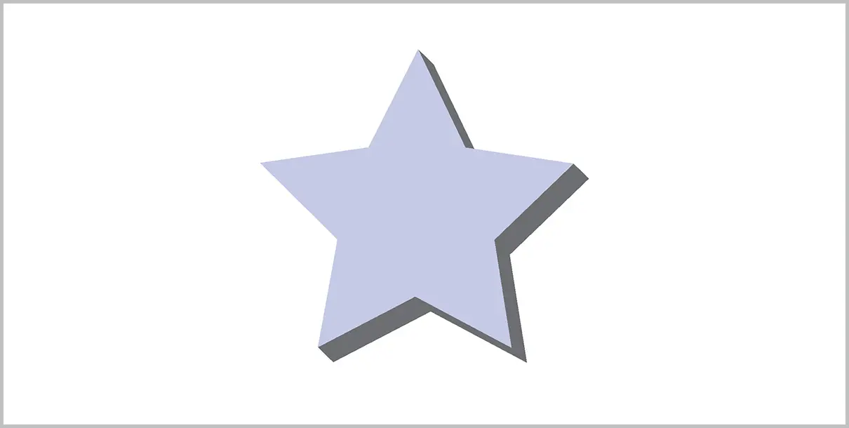 Illustration som visar en stjärna.